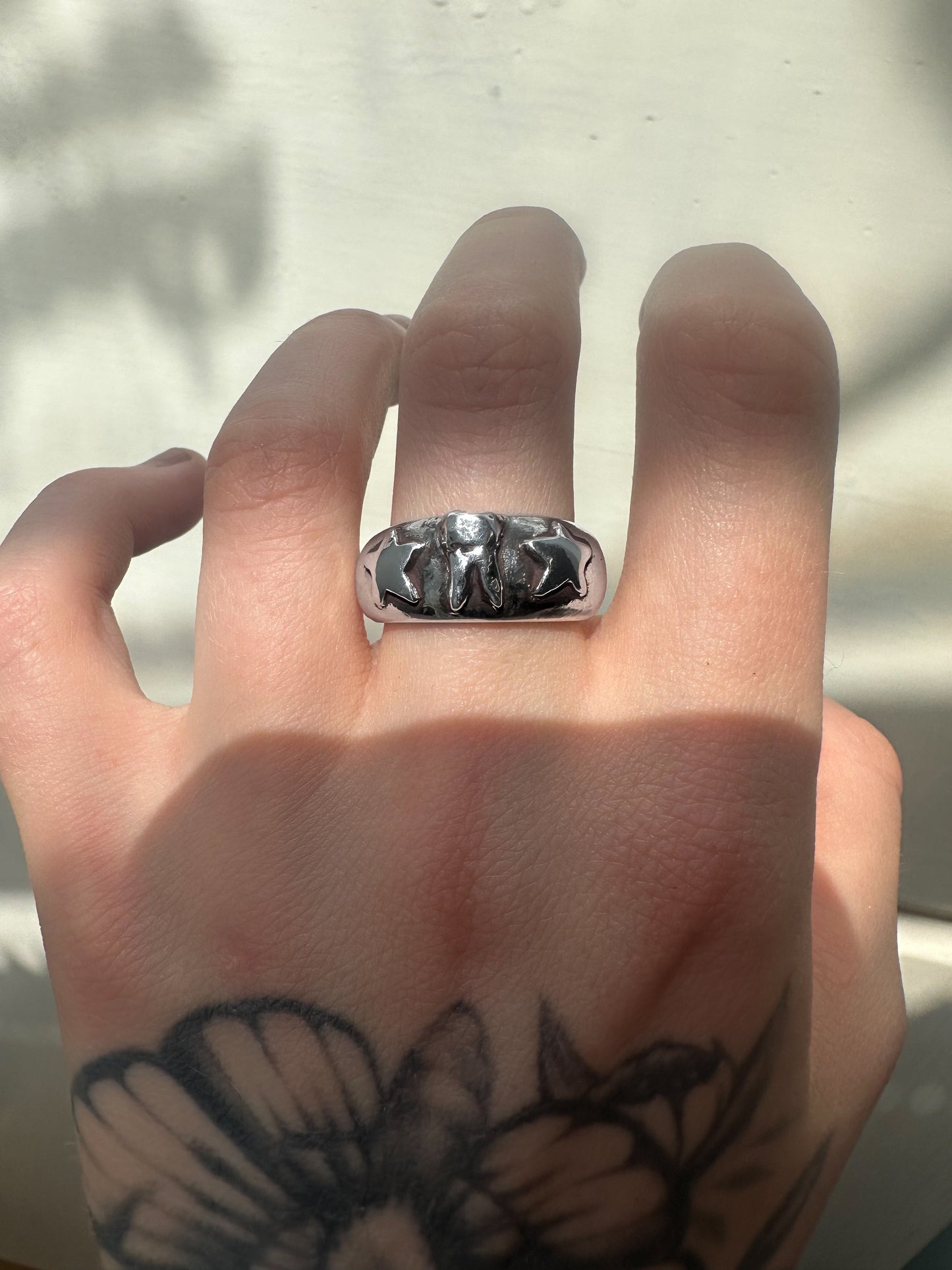 Tooth and Stars Ring